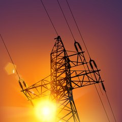 Hochspannungsleitung eines Stromnetzes